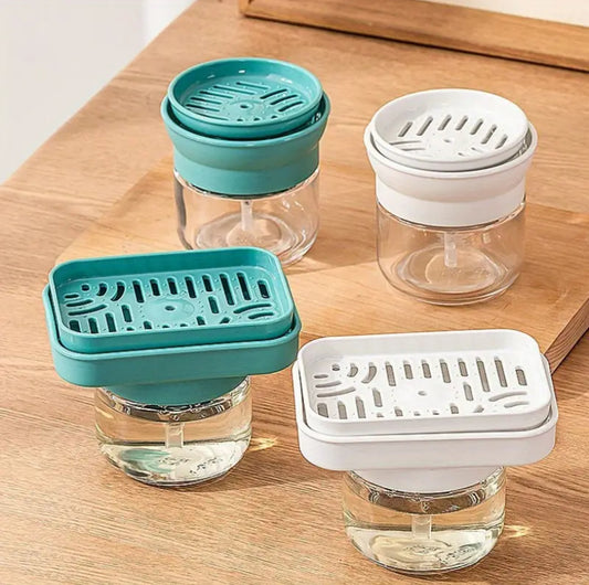 2-in-1 Glass Dish Soap Dispenser